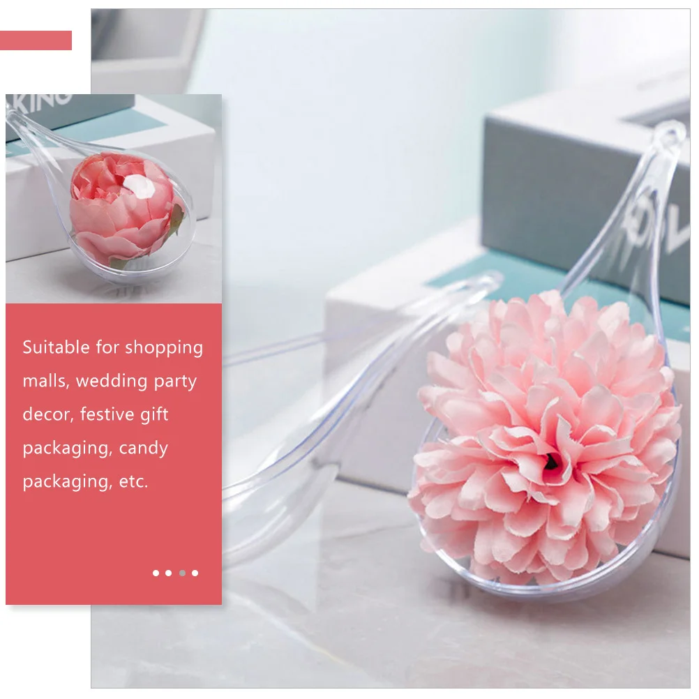 6pcs Water Drop Box Fillable Transparent Ball Ornament For Wedding Party Diy Decor Christmas Craft Gift Packaging
6pcs Water Drop Box Fillable Transparent Ball Ornament For Wedding Party Diy Decor Christmas Craft Gift Packaging