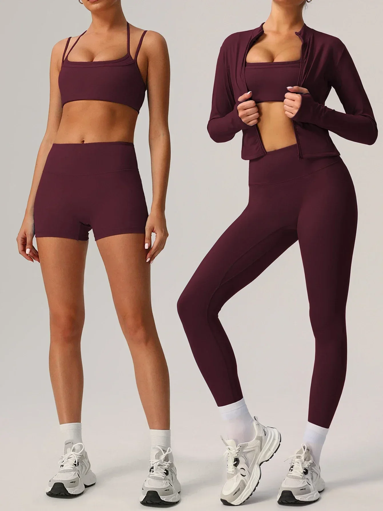 Women's Yoga Suit 2-piece Set,solid Color Sport Wear,Moisture Wicking,quick Drying,wear-resistant,for Running and Fitness,sm9000
Women's Yoga Suit 2-piece Set,solid Color Sport Wear,Moisture Wicking,quick Drying,wear-resistant,for Running and Fitness,sm9000