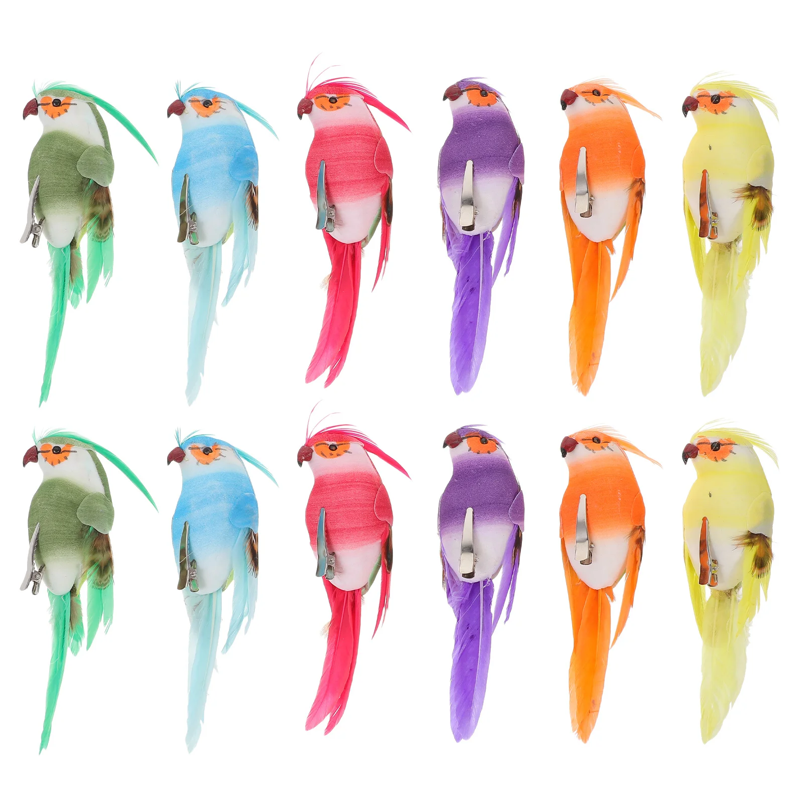 12Pcs Lifelike Parrot Decoration Foam Plume Artificial Birds Indoor Outdoor Garden Decorative Parrot Ornaments
12Pcs Lifelike Parrot Decoration Foam Plume Artificial Birds Indoor Outdoor Garden Decorative Parrot Ornaments