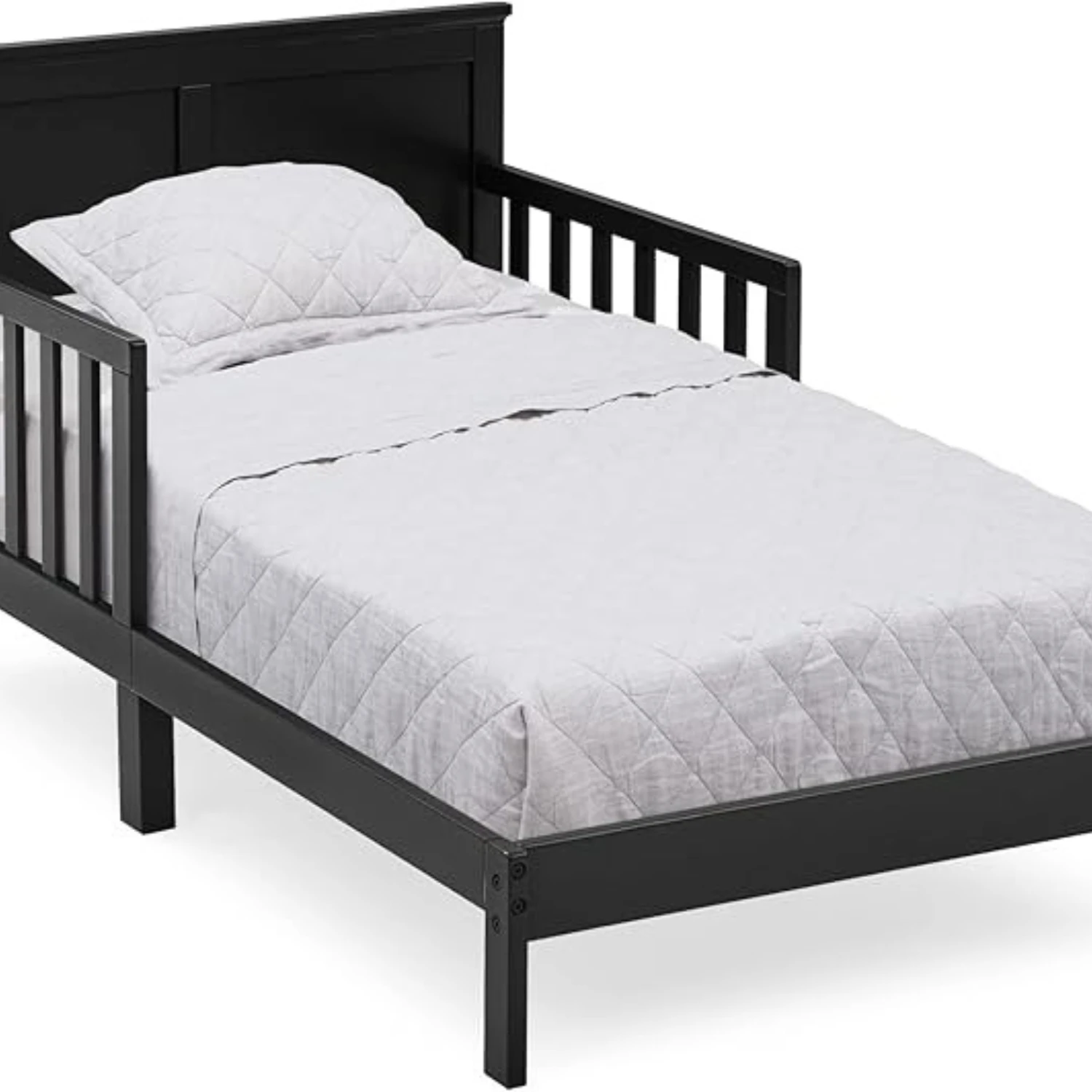 Brookside Toddler Bed Black, Greenguard Gold & JPMA Certified, Low Floor Design, Non-Toxic, Safety Rails, Pinewood
Brookside Toddler Bed Black, Greenguard Gold & JPMA Certified, Low Floor Design, Non-Toxic, Safety Rails, Pinewood