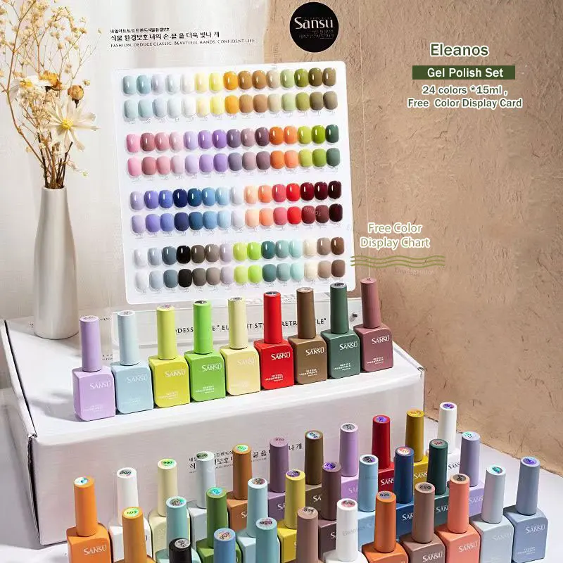 SANSU new 60 Colors Gel Polish Set 15ml Color Gel Kit With Different Bottles For Nail Art Whole Set Nail Gel Maniure Learner Kit
SANSU new 60 Colors Gel Polish Set 15ml Color Gel Kit With Different Bottles For Nail Art Whole Set Nail Gel Maniure Learner Kit