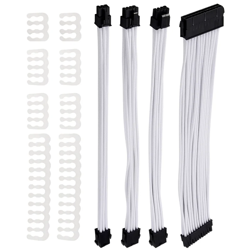 Advanced Basic Extension Cable Kit, 1Pcs Atx 24Pin/Eps 4+4Pin/Pci-E 8Pin/Pci-E 6Pin Power Extension Cable
Advanced Basic Extension Cable Kit, 1Pcs Atx 24Pin/Eps 4+4Pin/Pci-E 8Pin/Pci-E 6Pin Power Extension Cable