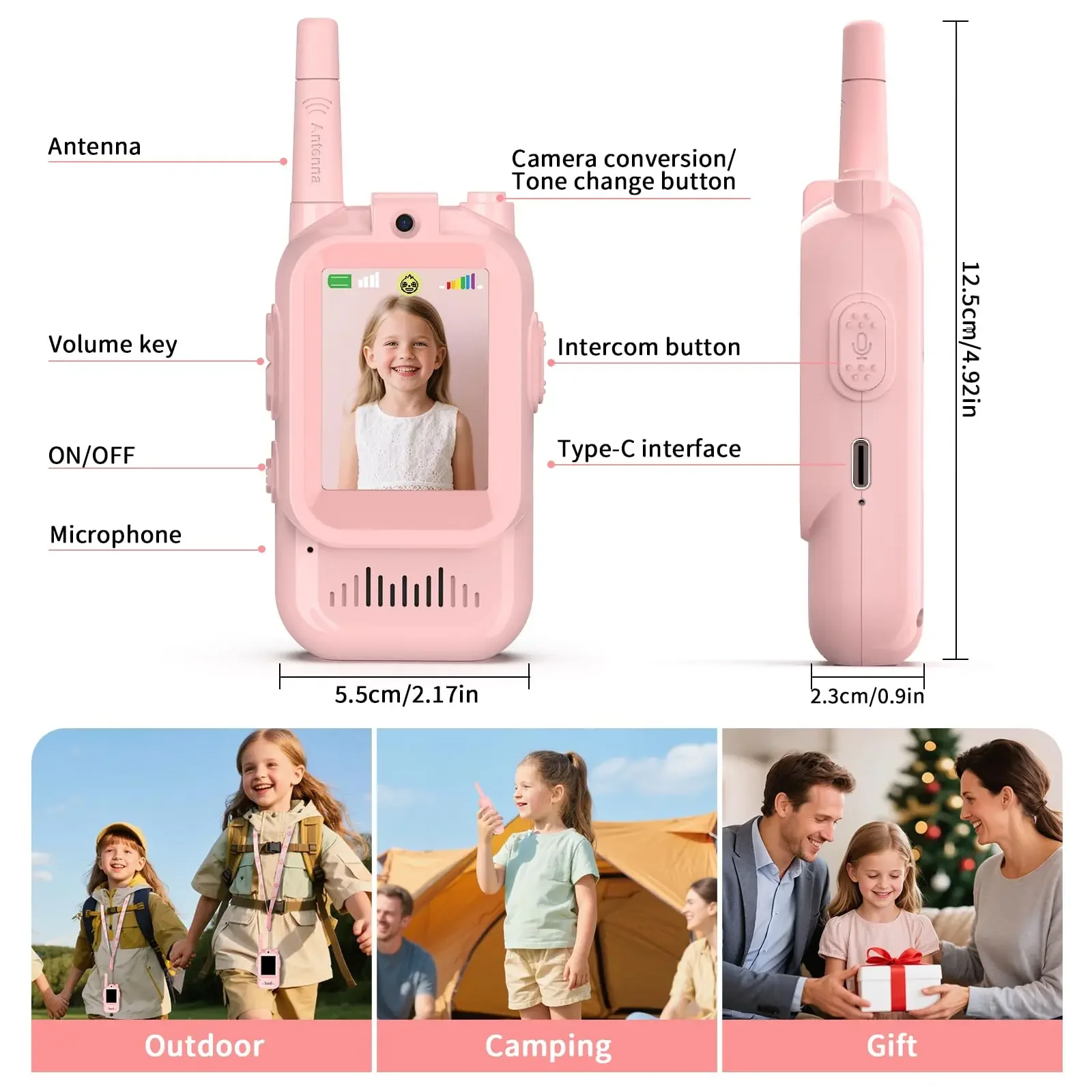 kidsVideo Walkie Talkies 2 Pack Rechargeable Toddler Toys with HD Camera Voice Changer, Long Range Gift Toys for Boys/Girls
kidsVideo Walkie Talkies 2 Pack Rechargeable Toddler Toys with HD Camera Voice Changer, Long Range Gift Toys for Boys/Girls