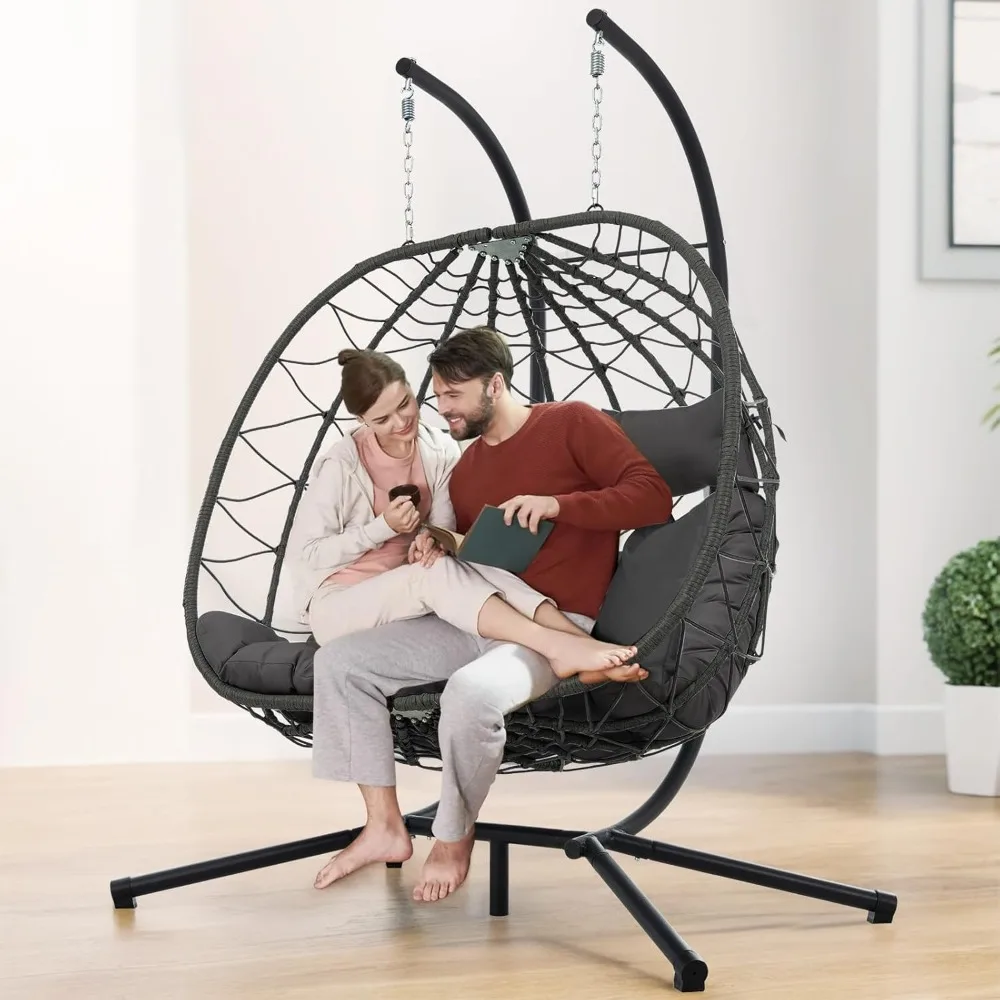 Egg Chair with Stand,Outdoor Swing Chair Patio Wicker Hanging Egg Chair, for Bedroom Living Room Balcony,with Aluminum Steel Fra
Egg Chair with Stand,Outdoor Swing Chair Patio Wicker Hanging Egg Chair, for Bedroom Living Room Balcony,with Aluminum Steel Fra