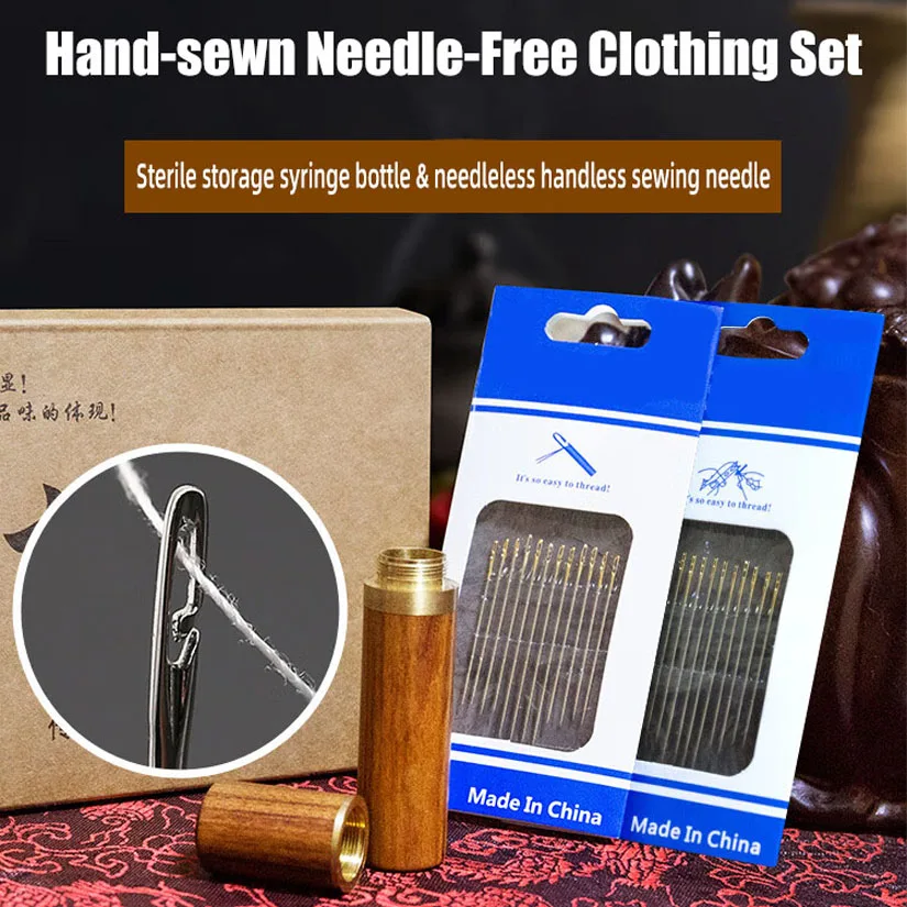 1 Set Needle-free Needles Elderly Blind Needle-free Needles Without Needle Threading Wooden Needle Cartridge Storage Cartridge
1 Set Needle-free Needles Elderly Blind Needle-free Needles Without Needle Threading Wooden Needle Cartridge Storage Cartridge