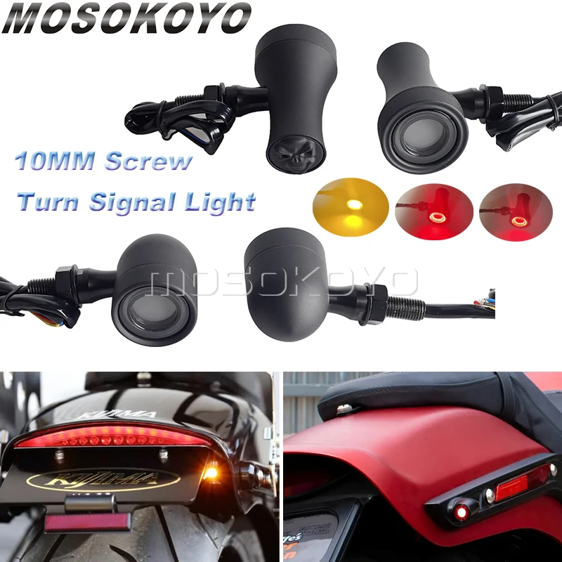 Universal Turn Signals Light For Dyna Cruiser Bobber Chopper Custom Cafe Racer 10MM Bolt LED Brake Lights Taillight Running Lamp
Universal Turn Signals Light For Dyna Cruiser Bobber Chopper Custom Cafe Racer 10MM Bolt LED Brake Lights Taillight Running Lamp
