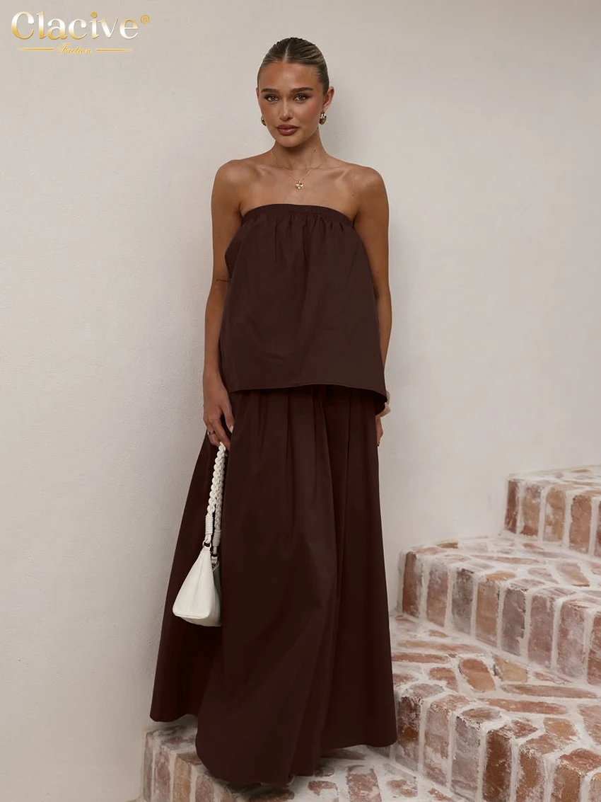 Clacive Summer Loose White Cotton 2 Piece Set Women 2026 Sexy Sleeveless Tank Top With High Waist Long Skirt Set Female Clothing
Clacive Summer Loose White Cotton 2 Piece Set Women 2026 Sexy Sleeveless Tank Top With High Waist Long Skirt Set Female Clothing