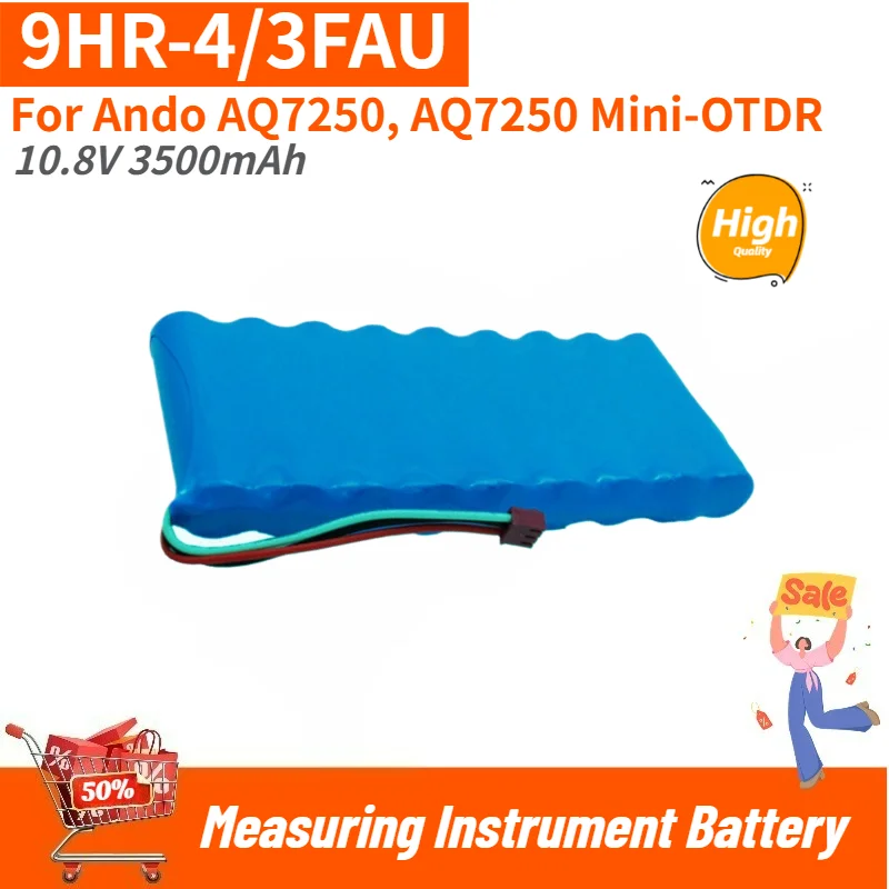 High Quality 10.8V 3500mAh Measuring Instrument Battery 9HR-4/3FAU for Ando AQ7250, AQ7250 Mini-OTDR Replacement Battery
High Quality 10.8V 3500mAh Measuring Instrument Battery 9HR-4/3FAU for Ando AQ7250, AQ7250 Mini-OTDR Replacement Battery