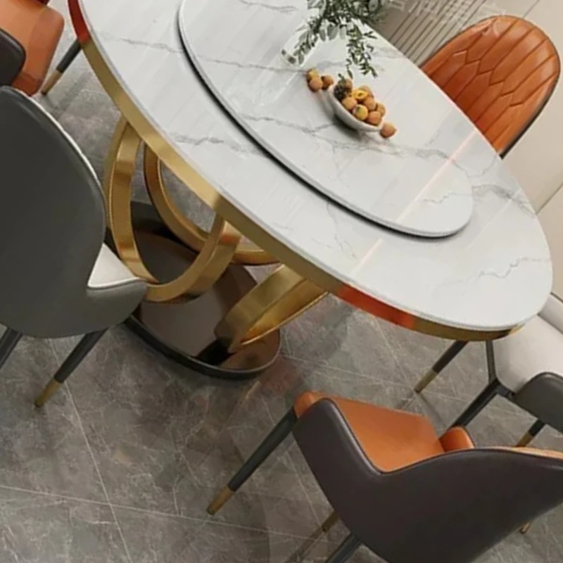 Light Luxury Modern Chair Minimalist Rock Dining Table Combination Household Circular Shape Mesas De Jantar Furniture Sets
Light Luxury Modern Chair Minimalist Rock Dining Table Combination Household Circular Shape Mesas De Jantar Furniture Sets