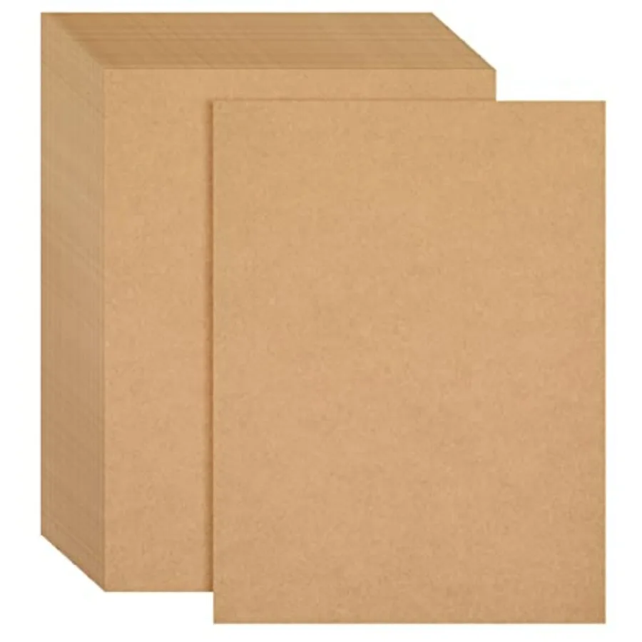 96 Sheets Brown Kraft Cardstock Paper 176GSM for Crafts, Invitations, Menus 8.5 x 11 In
96 Sheets Brown Kraft Cardstock Paper 176GSM for Crafts, Invitations, Menus 8.5 x 11 In