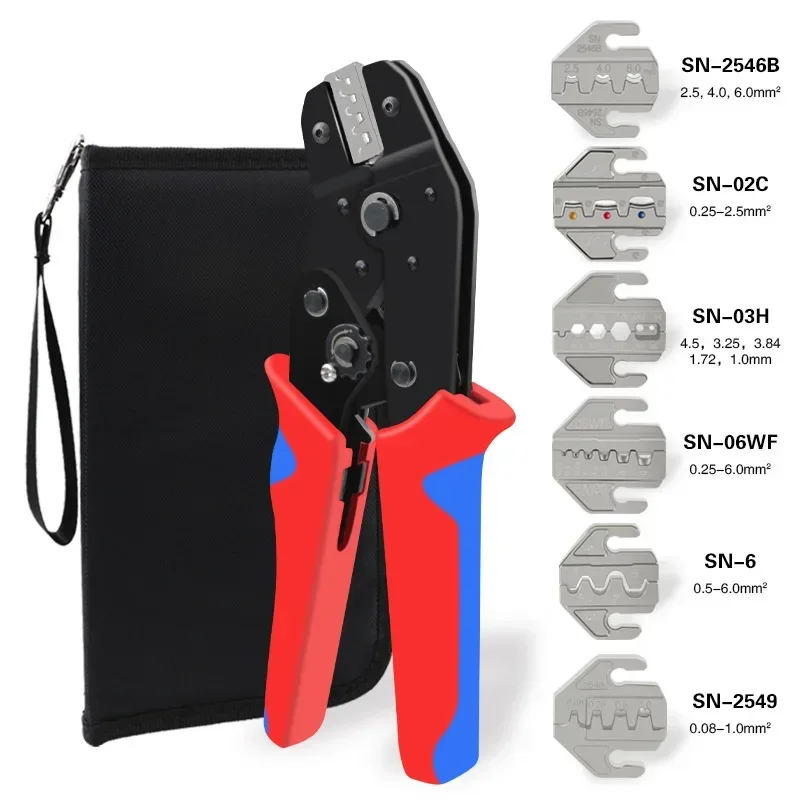 SN-58B Pressed Pliers Crimping Tool Electrical Terminals Clamp Electronics Connector Electrician Jaws Hand Tools Crimping Pliers
SN-58B Pressed Pliers Crimping Tool Electrical Terminals Clamp Electronics Connector Electrician Jaws Hand Tools Crimping Pliers