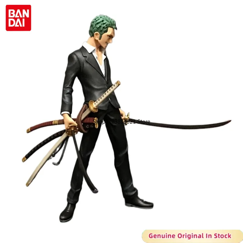 BANDAI Original Ichiban Kuji Anime ONE PIECE Dressrosa Roronoa Zoro Black Suit Character Action Model Desktop Ornaments
BANDAI Original Ichiban Kuji Anime ONE PIECE Dressrosa Roronoa Zoro Black Suit Character Action Model Desktop Ornaments