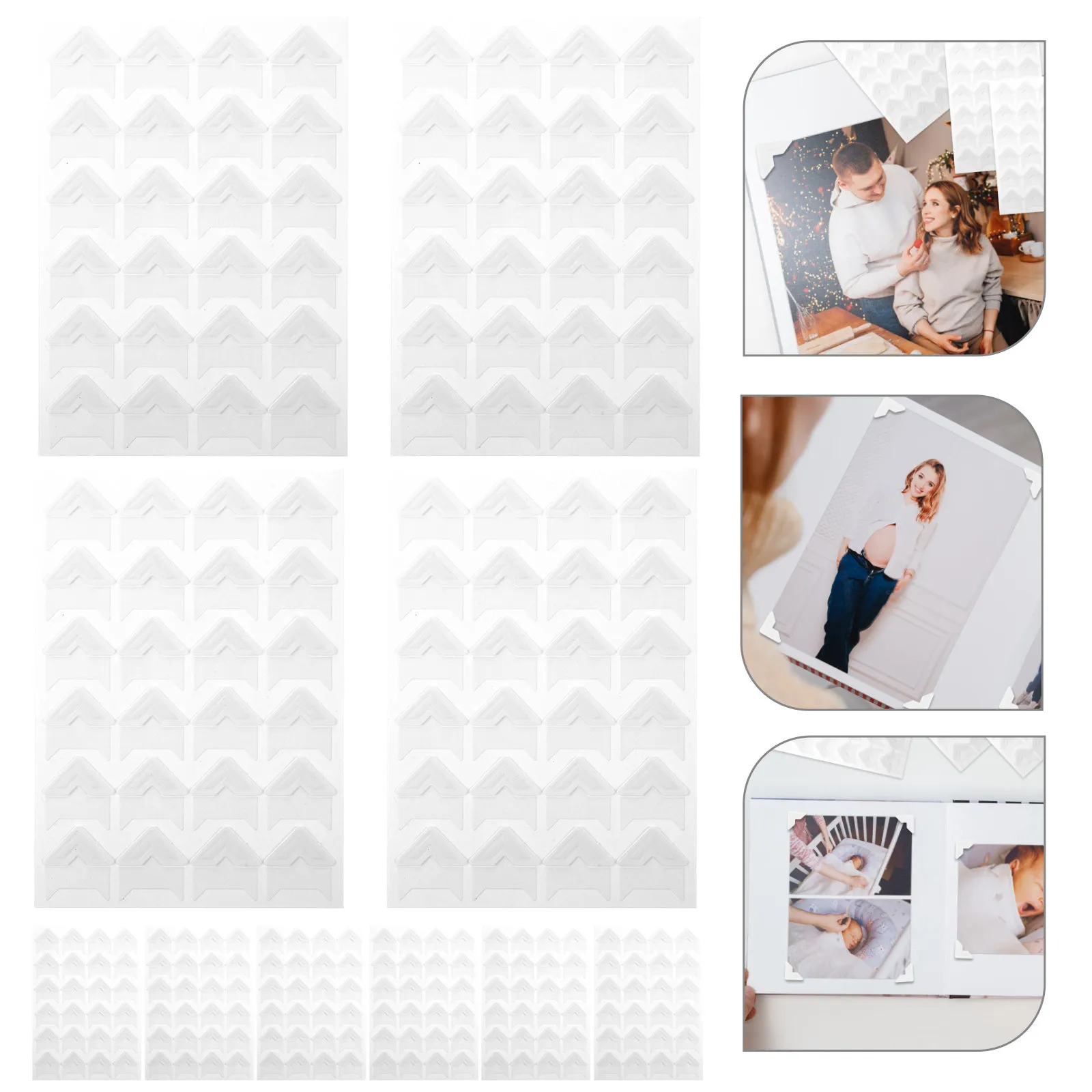 10 Sheets Photo Corner Protectors Self Adhesive Mounting Corners for Scrapbook Albums Journal Diary Craft Projects Picture
10 Sheets Photo Corner Protectors Self Adhesive Mounting Corners for Scrapbook Albums Journal Diary Craft Projects Picture