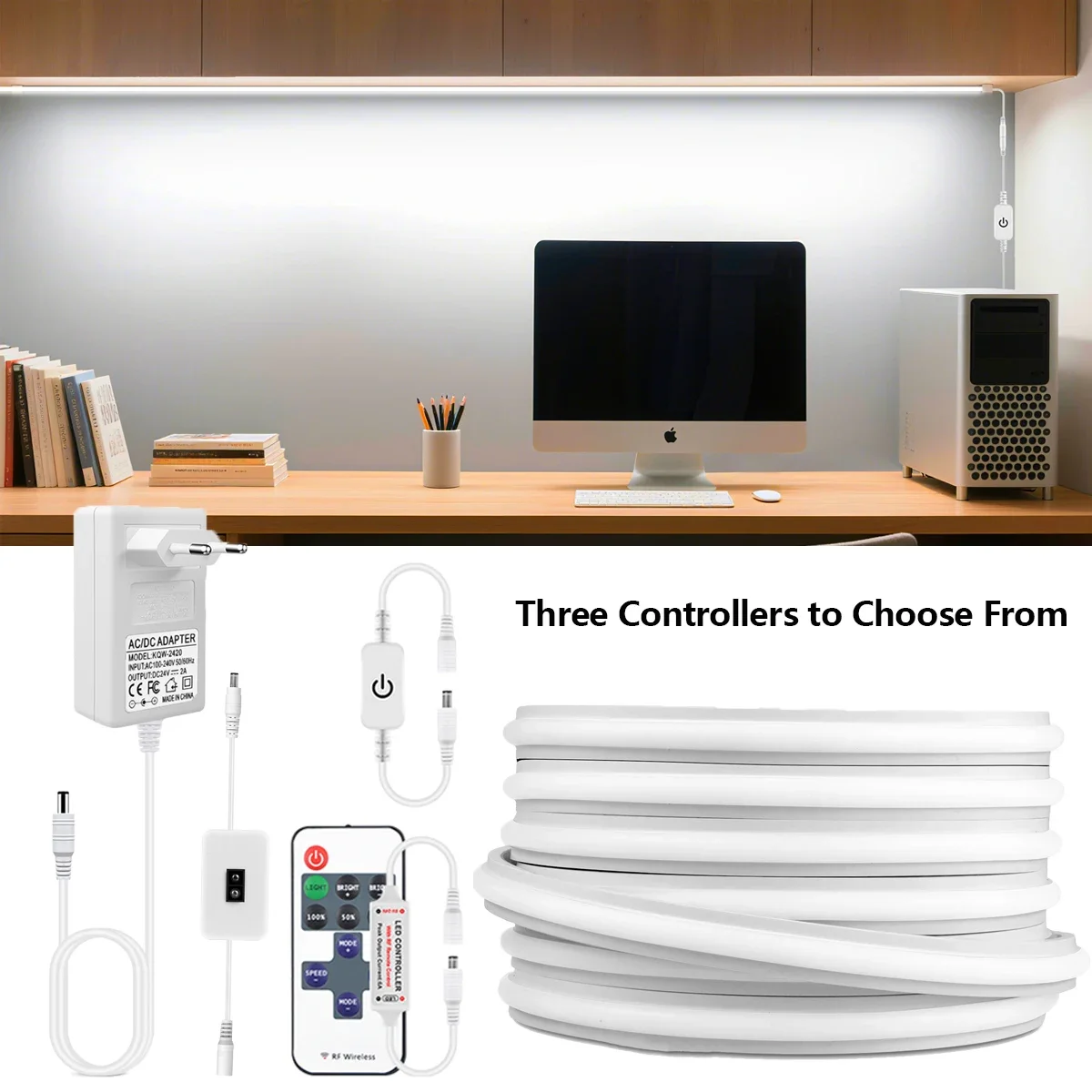 Premium Silicone Neon Light Strip 24V Room Ambinet Decor Cob Tape,Dimmable Touch Swtich/RF Remote,Non-Dimmable Hand Scan Sensor
Premium Silicone Neon Light Strip 24V Room Ambinet Decor Cob Tape,Dimmable Touch Swtich/RF Remote,Non-Dimmable Hand Scan Sensor