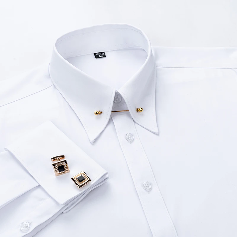 Embroidered French Cufflinks Men's Long-Sleeve Shirt Collar Pins Big Collar Dress Shirt Business Formal Gentlema
Embroidered French Cufflinks Men's Long-Sleeve Shirt Collar Pins Big Collar Dress Shirt Business Formal Gentlema