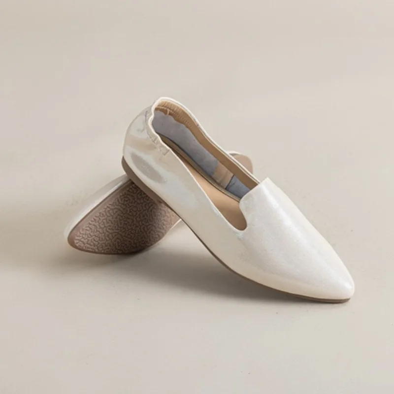 Leather Loafers for Woman Pointed Head Shallow Mouth Single Shoes Women's Inner Height Increase Commuting Women's Shoes
Leather Loafers for Woman Pointed Head Shallow Mouth Single Shoes Women's Inner Height Increase Commuting Women's Shoes
