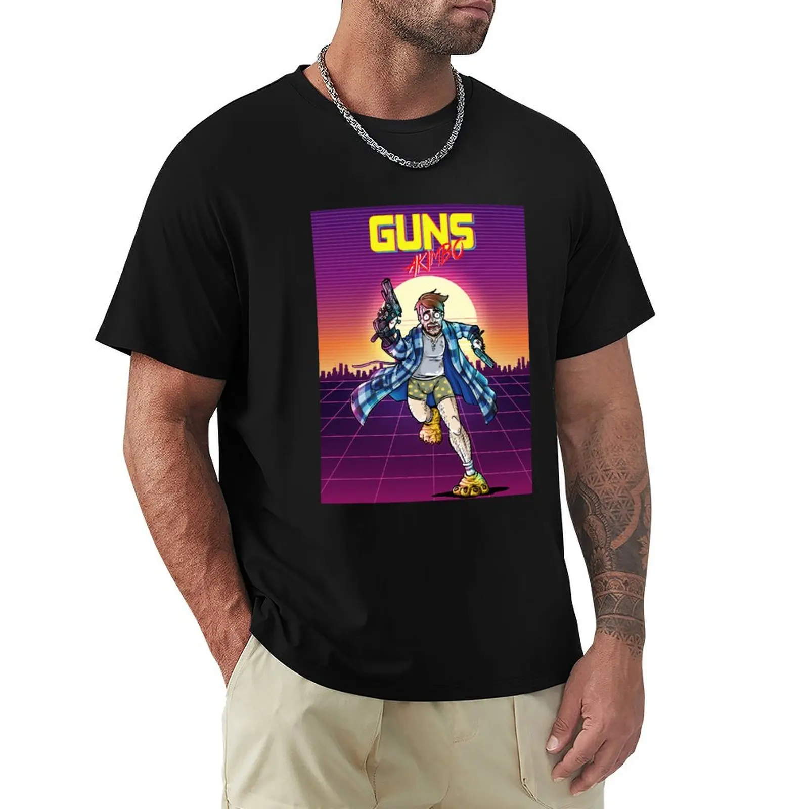Guns Akimbo poster T-Shirt summer clothes plus size clothes tops plain t shirts men
Guns Akimbo poster T-Shirt summer clothes plus size clothes tops plain t shirts men