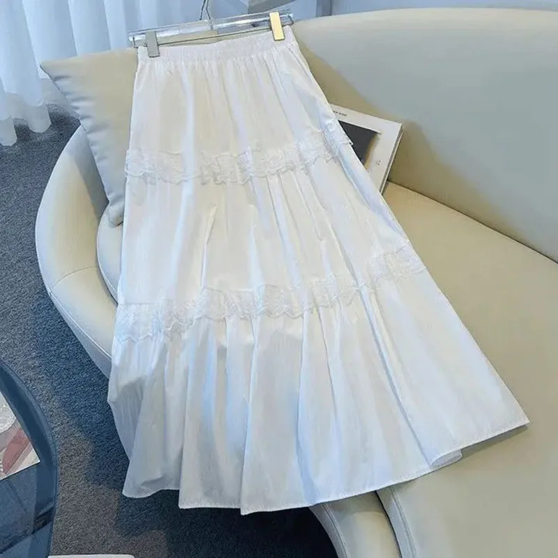 Faldas Largas Pleated Skirt Temperament White Cake Skirt Women New Korean Fashion Clothing New Y2k Skirt Casual Юбка
Faldas Largas Pleated Skirt Temperament White Cake Skirt Women New Korean Fashion Clothing New Y2k Skirt Casual Юбка