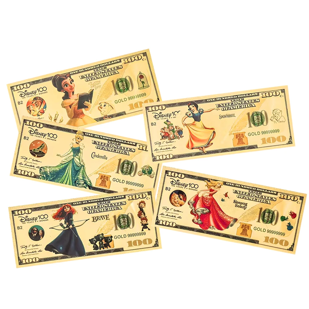 White Snow cindy Bell disney princess Gold Foil Commemorative Note 100th Anniversary Collection Souvenir card for kid birthday
White Snow cindy Bell disney princess Gold Foil Commemorative Note 100th Anniversary Collection Souvenir card for kid birthday