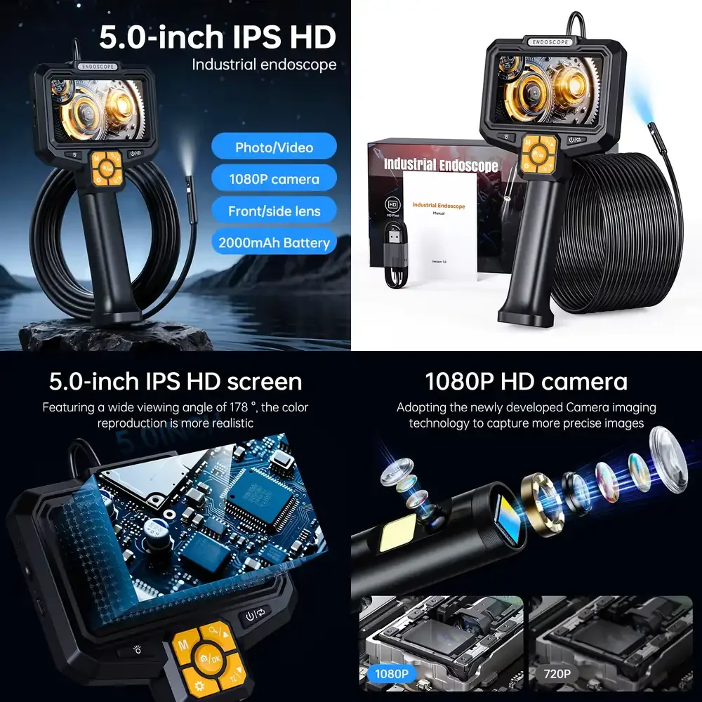 S11-YH 10M Portable Snake Camera for Industrial Use Waterproof Borescope with LED Light Camera
S11-YH 10M Portable Snake Camera for Industrial Use Waterproof Borescope with LED Light Camera