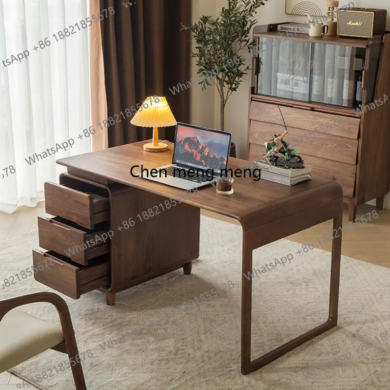 North American black walnut desk Nordic light luxury simple computer desk Japanese desk solid wood home
North American black walnut desk Nordic light luxury simple computer desk Japanese desk solid wood home