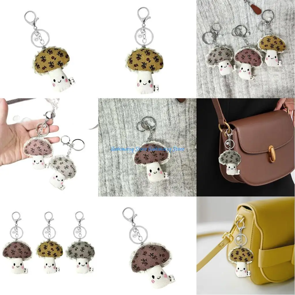 573B Artistic Floral Mushroom Keyring Bag Hanging Ornament for Purse Keychain Decoration Women Gift Purse Charm
573B Artistic Floral Mushroom Keyring Bag Hanging Ornament for Purse Keychain Decoration Women Gift Purse Charm