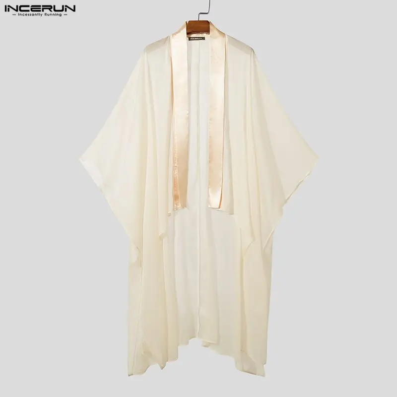 Мужская рубашка INCERUN, сетчатая, с переплетением, полупрозрачная, с рукавом 3/4, с открытой строчкой, мужской кардиган, топы, уличная мода, асимметричные рубашки 2026
Мужская рубашка INCERUN, сетчатая, с переплетением, полупрозрачная, с рукавом 3/4, с открытой строчкой, мужской кардиган, топы, уличная мода, асимметричные рубашки 2026