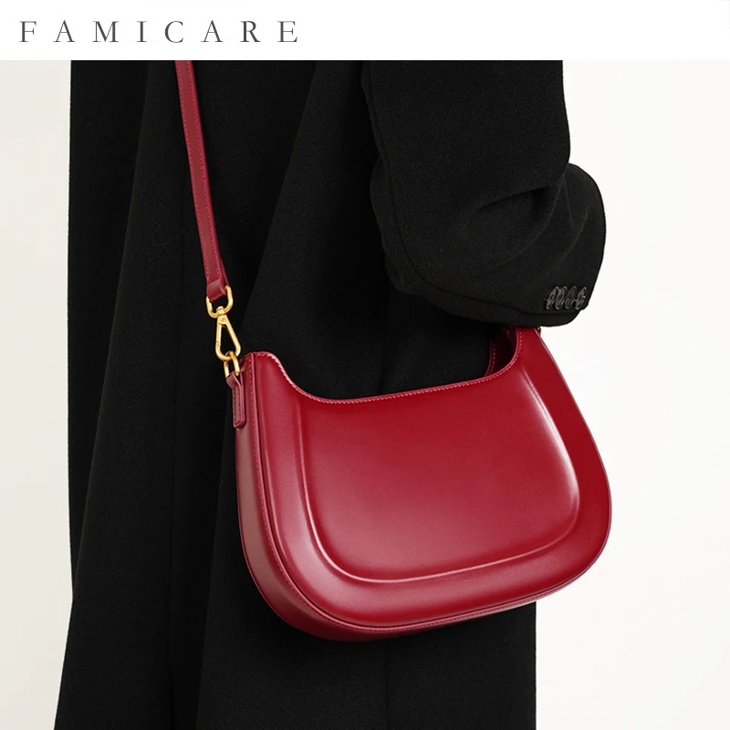 2025 New Arrival Women's Leather Underarm Saddle Bag Luxury Designer Shoulder Messenger Bag For Ladies Crescent-Shaped Pack
2025 New Arrival Women's Leather Underarm Saddle Bag Luxury Designer Shoulder Messenger Bag For Ladies Crescent-Shaped Pack
