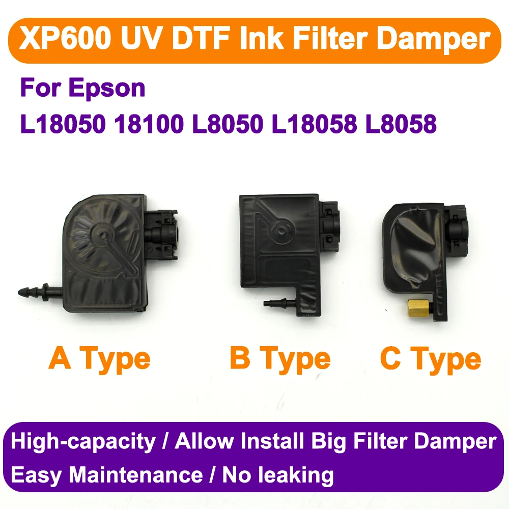 XP600 L18050 УФ DTF демпфер чернильного фильтра для Epson 18100 L8050 L18058 L8058, модифицированная печатающая головка, большой демпфер потока УФ-чернил
XP600 L18050 УФ DTF демпфер чернильного фильтра для Epson 18100 L8050 L18058 L8058, модифицированная печатающая головка, большой демпфер потока УФ-чернил