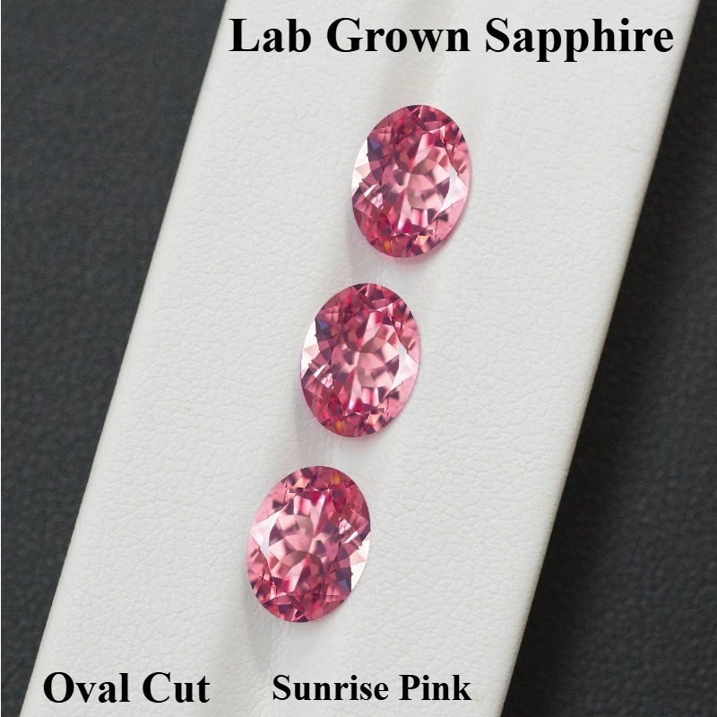 Hot Sell Lab Grown Sapphire Oval Cut Sunrise Pink Multiple Size Top Quality for Diy Jewelry Make Selectable AGL Certificate
Hot Sell Lab Grown Sapphire Oval Cut Sunrise Pink Multiple Size Top Quality for Diy Jewelry Make Selectable AGL Certificate