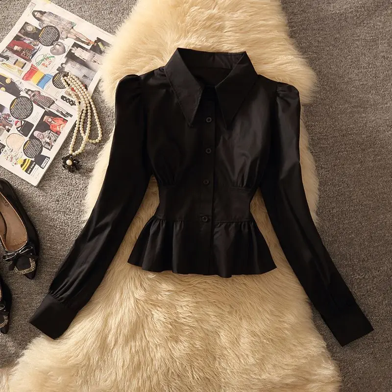 New Chic Design Niche Small Shirt with Waist Cinching French Long Sleeved Top Stylish
New Chic Design Niche Small Shirt with Waist Cinching French Long Sleeved Top Stylish