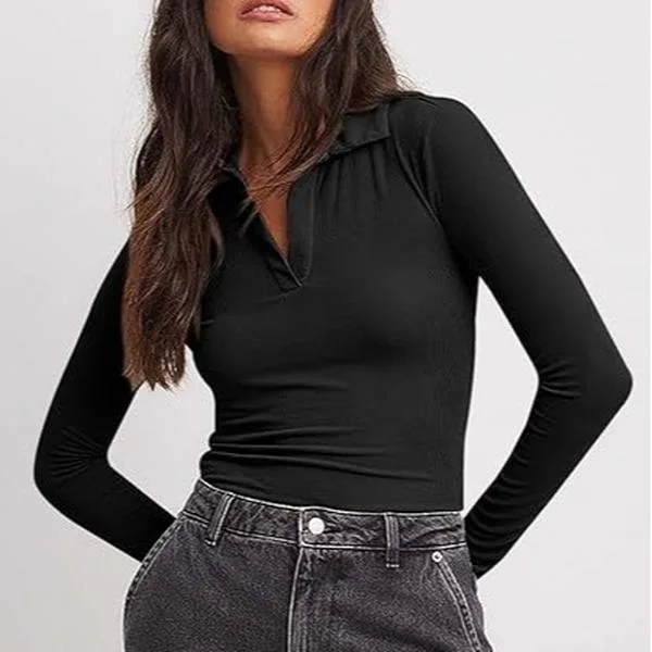 Slim Fit Pure Color Shirt V Neck Long Sve Women's Fashion Spring 2026 T-shirt Style Other Material 100% Regular Sleeve
Slim Fit Pure Color Shirt V Neck Long Sve Women's Fashion Spring 2026 T-shirt Style Other Material 100% Regular Sleeve