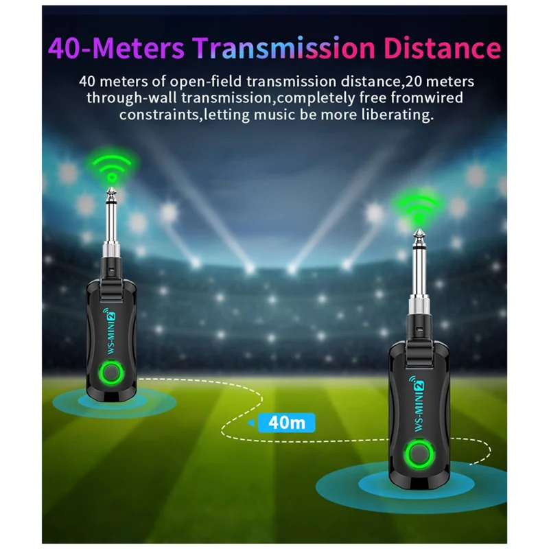 FSTE-Upgrade 2.4G Guitar Wireless Transceiver System Low Latency Real-Time Transmission Guitar Wireless Transmitter Receiver
FSTE-Upgrade 2.4G Guitar Wireless Transceiver System Low Latency Real-Time Transmission Guitar Wireless Transmitter Receiver