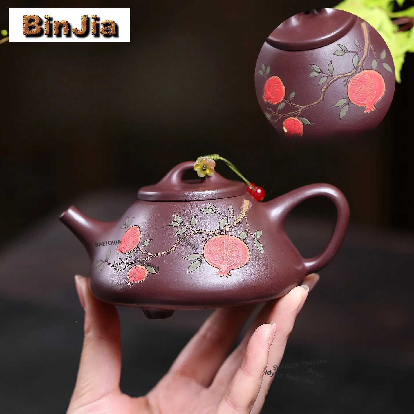 200ml High-end Yixing Purple Clay Teapots Handmade Pomegranate Stone Scoop Pot Raw Ore Mud Tea Making Kettle Zisha Tea Set Gifts
200ml High-end Yixing Purple Clay Teapots Handmade Pomegranate Stone Scoop Pot Raw Ore Mud Tea Making Kettle Zisha Tea Set Gifts