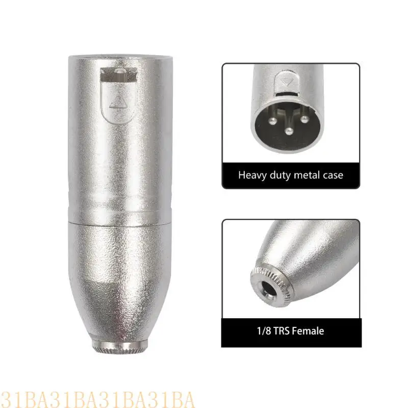 652F 3.5mm to 3Pin Male Adapter 3.5 to 3Pins for Mixers Camcorders and Amplifiers with Durability Alloy Shell
652F 3.5mm to 3Pin Male Adapter 3.5 to 3Pins for Mixers Camcorders and Amplifiers with Durability Alloy Shell