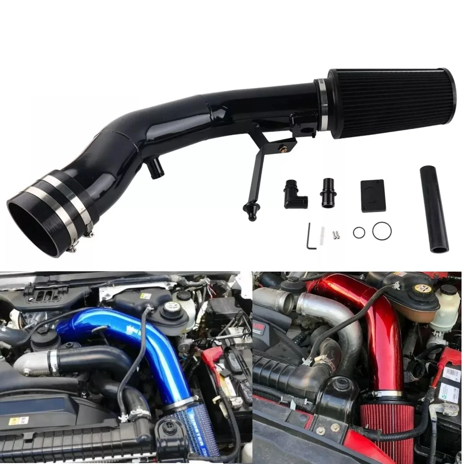 Cold Air Intake Pipe & Filter Kit Black Aluminum For Ford 6.0L Diesel 2003-2007 F-Series 2003-2005 Excursion Air Intake System
Cold Air Intake Pipe & Filter Kit Black Aluminum For Ford 6.0L Diesel 2003-2007 F-Series 2003-2005 Excursion Air Intake System