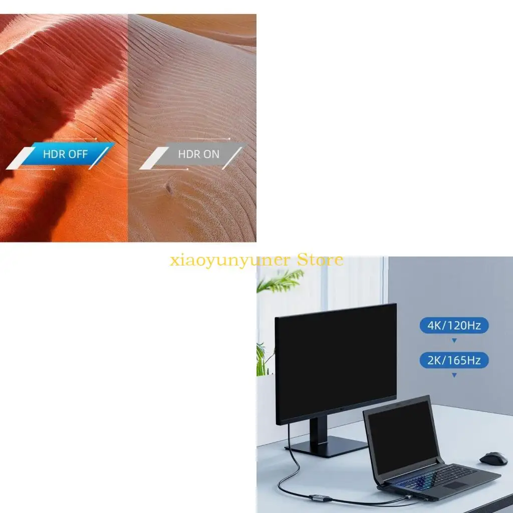 P9JB Durable HDMI-compatible2.1 to DP Adapter Cable - Converts HDMI2.1 to DP1.4 Converter Cord for Office Home Use
P9JB Durable HDMI-compatible2.1 to DP Adapter Cable - Converts HDMI2.1 to DP1.4 Converter Cord for Office Home Use