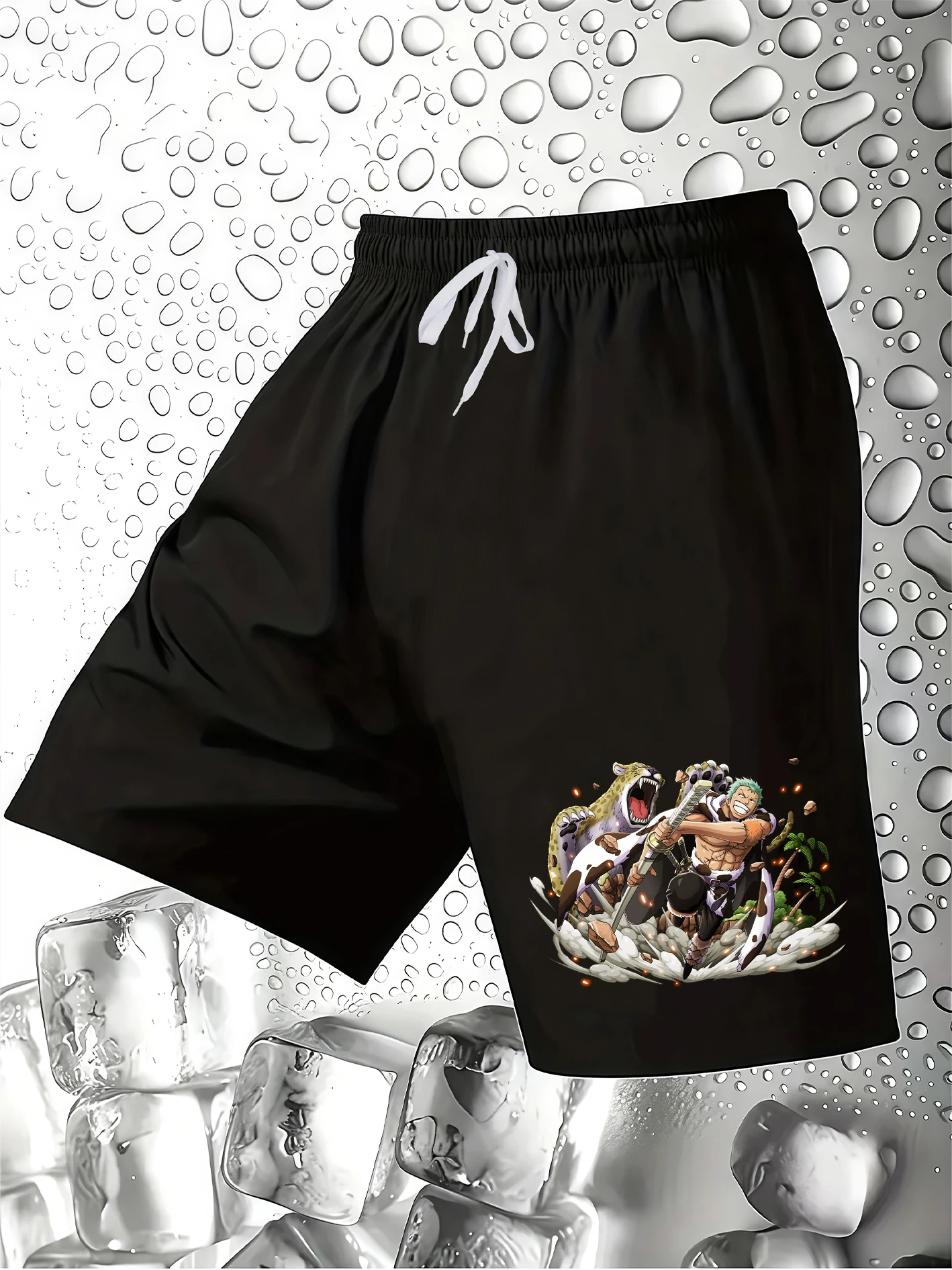 Men's Loose Beach Shorts, Drawstring Waist, Zoro & Leopard Print, Wrinkle-Resistant, Skin-Friendly Fabric, Wear-Resistan
Men's Loose Beach Shorts, Drawstring Waist, Zoro & Leopard Print, Wrinkle-Resistant, Skin-Friendly Fabric, Wear-Resistan