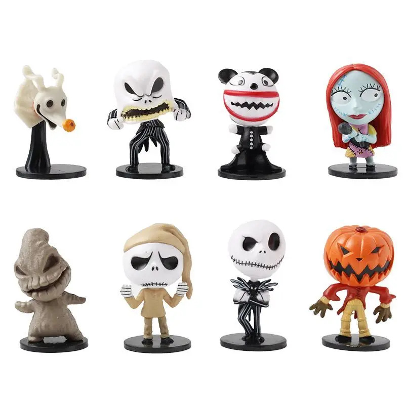 8pcs/set The Nightmare Sally Jack Skellington Christmas Action Figure Vinyl Figurine Halloween Gift Collection Toys
8pcs/set The Nightmare Sally Jack Skellington Christmas Action Figure Vinyl Figurine Halloween Gift Collection Toys