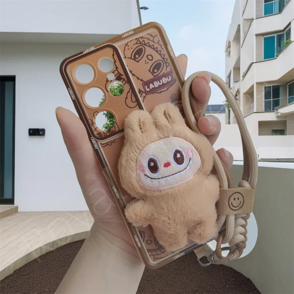 3D Doll Plush Labubu Capybara Phone Case With Rope Strap Crossbody Lanyard suitable for Redmi 14C 13C 12
3D Doll Plush Labubu Capybara Phone Case With Rope Strap Crossbody Lanyard suitable for Redmi 14C 13C 12