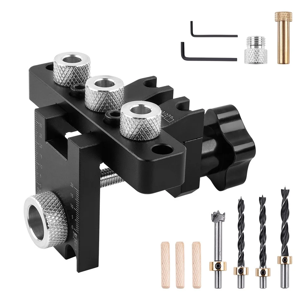 Woodworking 3-in-1 Positioning Puncher Round Dowel Drilling Locator Furniture Embedded Connector Hole Opening Mounting Hand Tool
Woodworking 3-in-1 Positioning Puncher Round Dowel Drilling Locator Furniture Embedded Connector Hole Opening Mounting Hand Tool