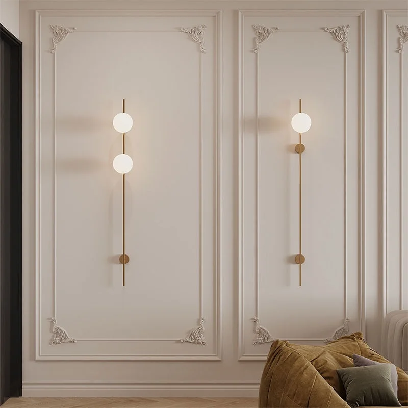 Modern Long Pole Wall Lamps Milky White Glass Wall Lights Black Gold Living Room LED Round Hallway Entrance Aisle Wall Sconce
Modern Long Pole Wall Lamps Milky White Glass Wall Lights Black Gold Living Room LED Round Hallway Entrance Aisle Wall Sconce