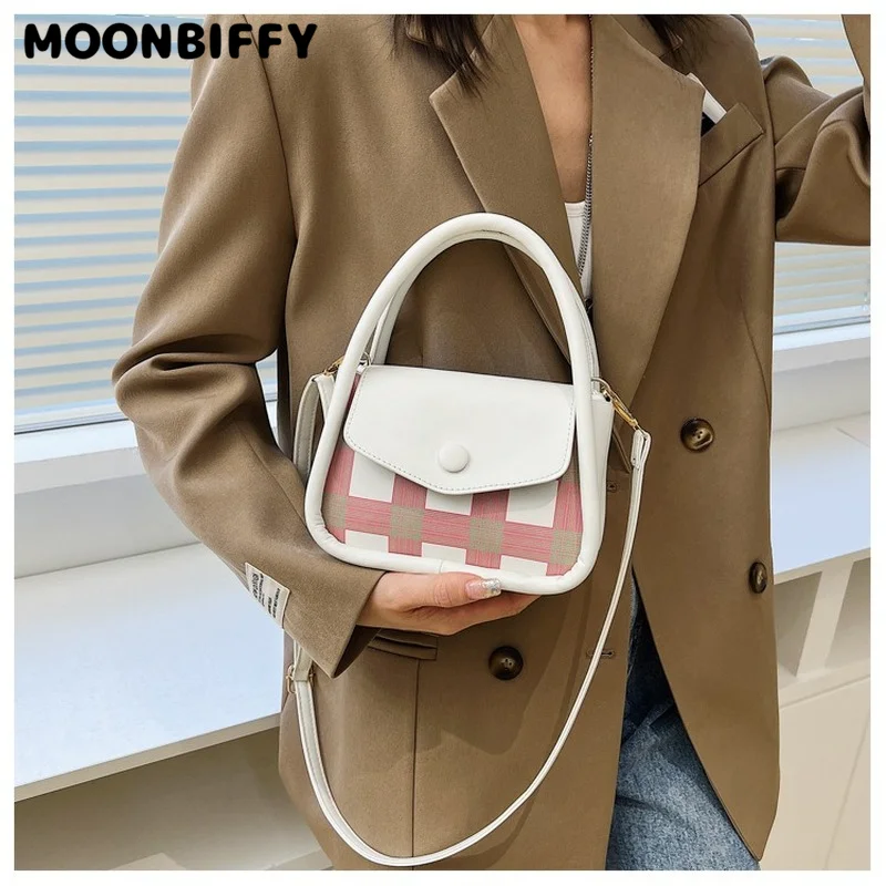 Brand Plaid Small Square Bag Designer High Quality Shoulder Bags for Women Luxury Fashion Handbag Simple Messenger Bag Satchels
Brand Plaid Small Square Bag Designer High Quality Shoulder Bags for Women Luxury Fashion Handbag Simple Messenger Bag Satchels