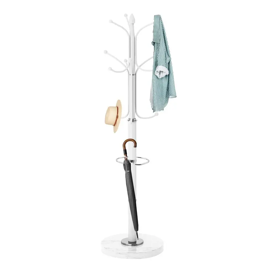 Metal Coat Rack Stand, Modern Coat Rack Freestanding with Natural Marble Base, Sturdy Coat Racks with 12 Hooks amp Umbrella Hold
Metal Coat Rack Stand, Modern Coat Rack Freestanding with Natural Marble Base, Sturdy Coat Racks with 12 Hooks amp Umbrella Hold