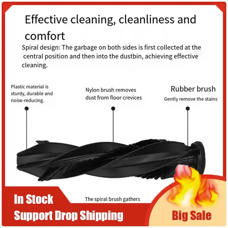 Top Deals Applicable For Dreame X50 Series Sweeper X40 Hybrid Dual Roller Brush Cleaning Main Brush Replacement Parts Brush
Top Deals Applicable For Dreame X50 Series Sweeper X40 Hybrid Dual Roller Brush Cleaning Main Brush Replacement Parts Brush