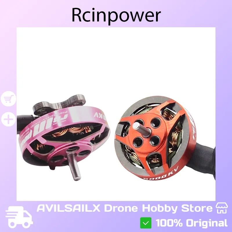 RCINPower GTS V2 1202.5 Brushless Motor 6000KV/11500KV 1-4S Mini FPV Motor for 2-3 Inch Toothpick Cinewhoop RC Drone
RCINPower GTS V2 1202.5 Brushless Motor 6000KV/11500KV 1-4S Mini FPV Motor for 2-3 Inch Toothpick Cinewhoop RC Drone