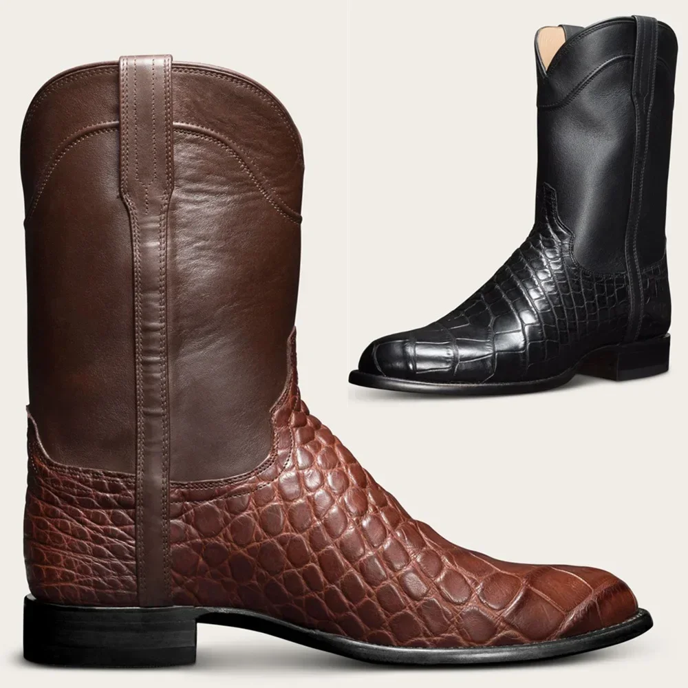 Retro Western Cowboy Boots Men's Shoes Large Size 38-48 Knight Boots New Autumn Winter Men's Boots Lightweight Comfortable
Retro Western Cowboy Boots Men's Shoes Large Size 38-48 Knight Boots New Autumn Winter Men's Boots Lightweight Comfortable