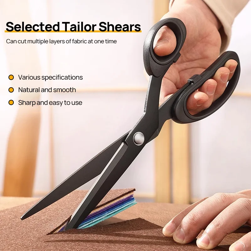 Professional Tailor Scissors for Cutting Fabric Heavy Duty Scissors for Leather Cutting Industrial Sharp Sewing Shears for Home
Professional Tailor Scissors for Cutting Fabric Heavy Duty Scissors for Leather Cutting Industrial Sharp Sewing Shears for Home