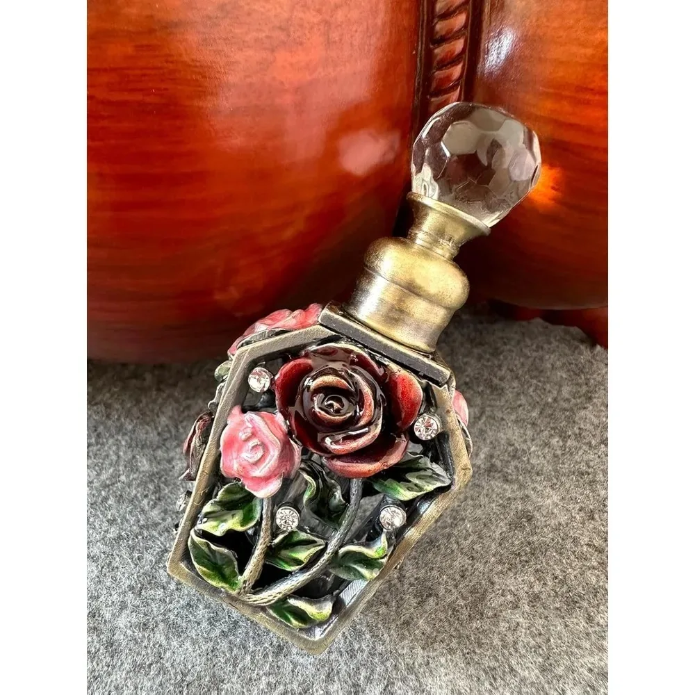 Vintage Rose Flower Perfume Bottles Empty Refillable Decorative Crystal Glass Perfume Bottle
Vintage Rose Flower Perfume Bottles Empty Refillable Decorative Crystal Glass Perfume Bottle