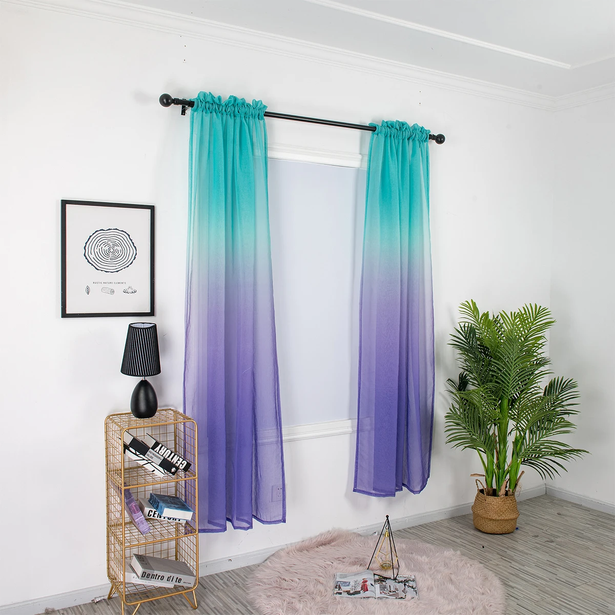 1Pcs Gradient Color Window Curtain Bicolor Voile Shading Treatment Easy Remove Modern Room Decor Romantic Cozy Living Room Gift
1Pcs Gradient Color Window Curtain Bicolor Voile Shading Treatment Easy Remove Modern Room Decor Romantic Cozy Living Room Gift